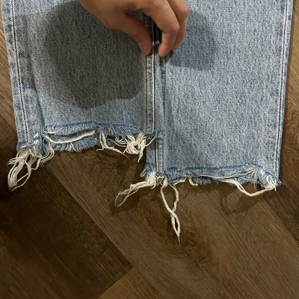 Agolde Riley High Rise Straight Crop Jeans - Picture 3 of 5